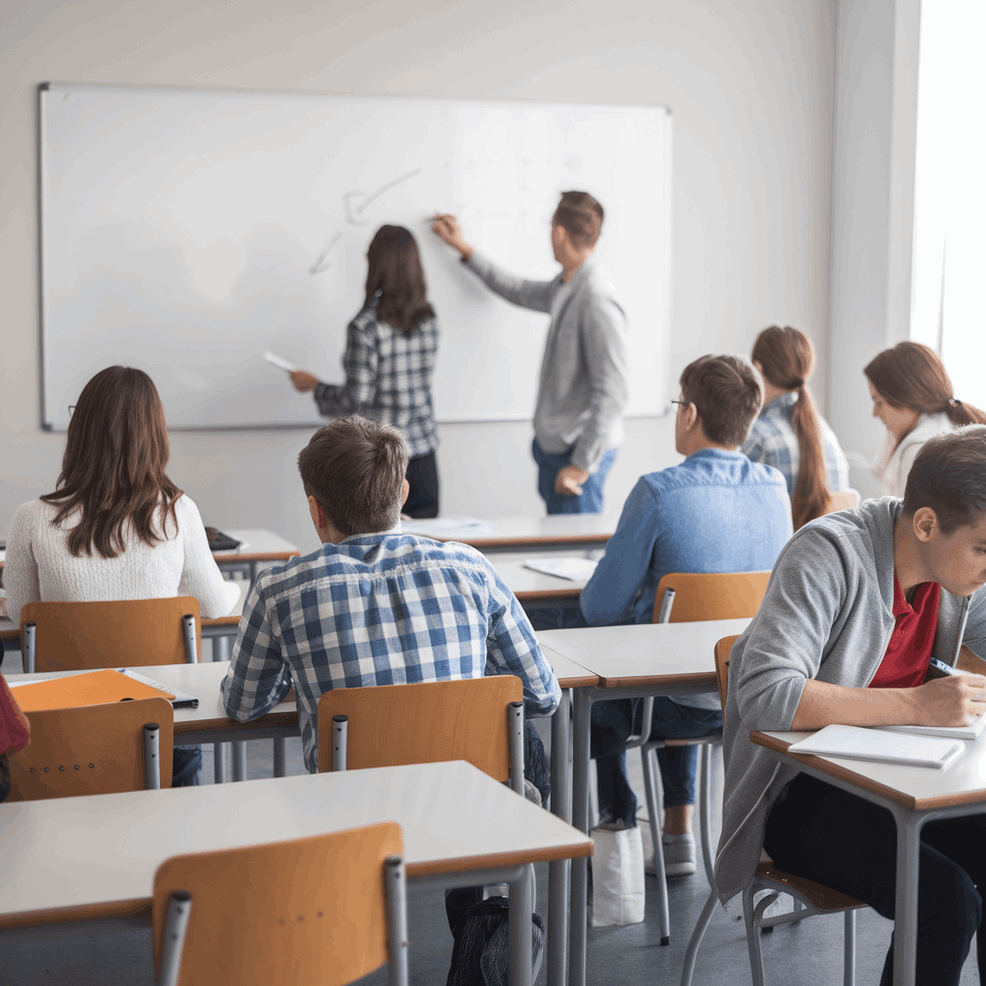 Lezione con whiteboard a Roma
